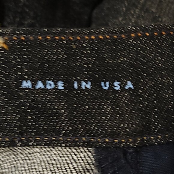 Sacred Blue jeans made in Los Angeles wiskered dark blue color size 26 NWT # 102 - Picture 8 of 9